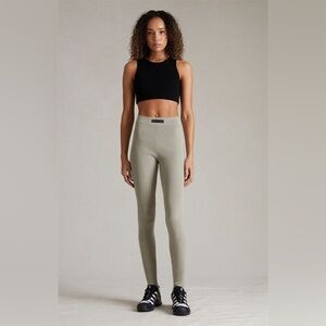 Essential Fear of God Ribbed High-Waist Leggings - Tan.No tag ,never used